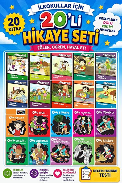 Ata Yayıncılık 2.Sınıflar İçin 20 li Hikaye Seti (32 Sayfa)