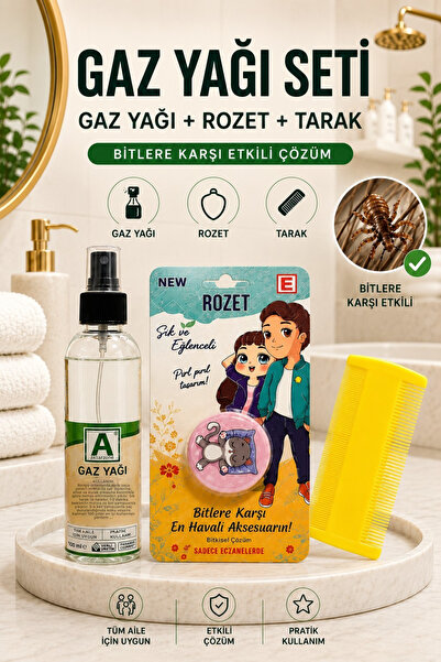 Aktarzane شارة BIT + زيت غاز + مجموعة مشط للتنظيف للأطفال!