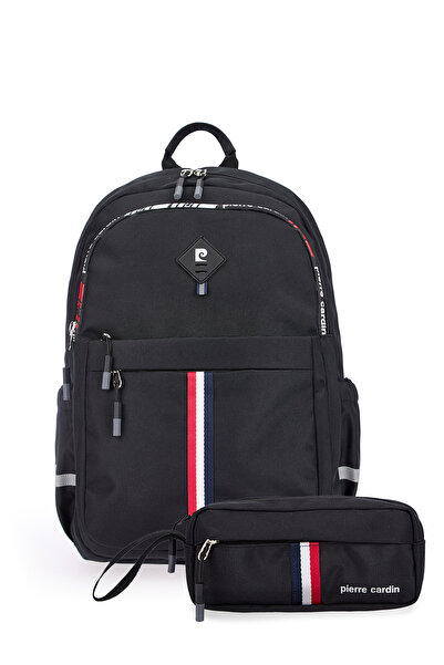 Pierre Cardin Unisex School Bag Set Pcset07Pct18001102-Black