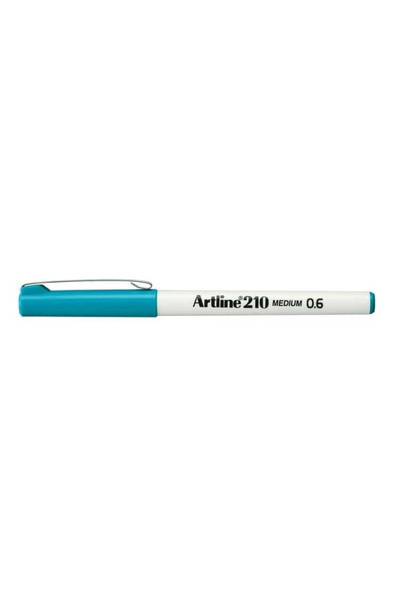artline Ek-210N Felt Tip Writing Pen 0.6mm Turquoise