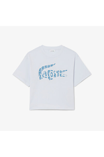 Lacoste تي شيرت قطني بطباعة مونوغرام - TJ0991-J2G