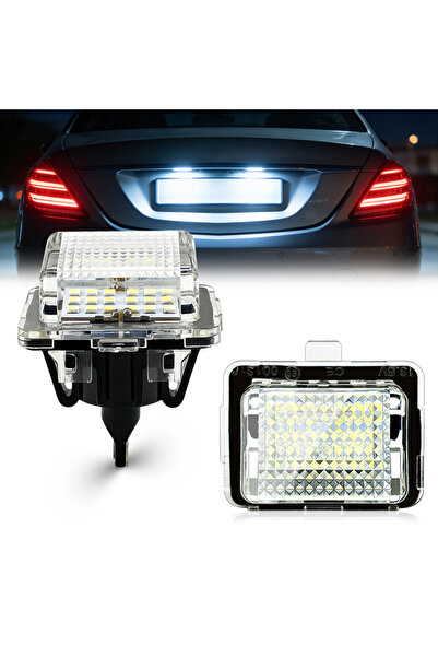 Choice مصباحان LED أبيض 6000 كلفن للوحة ترخيص سيارة مرسيدس بنز الفئة C W205 C...
