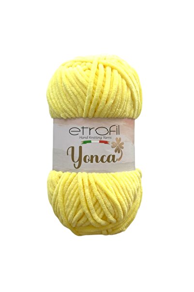 Etrofil Yonca Baby Velvet pređa za pletenje žuta 100% poliester 100g 120m (70...