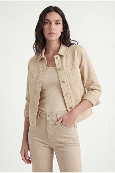 Masha Kate Gold button detailed denim jacket