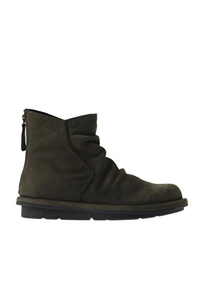 Bueno Shoes حذاء نسائي مسطح من الجلد المدبوغ الداكن باللون الكاكي 01wv7503
