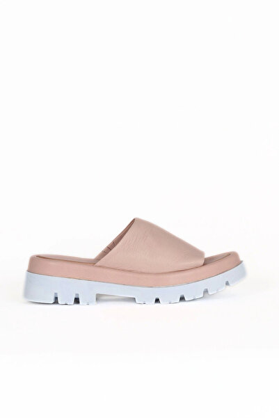 Bueno Shoes شبشب مسطح من الجلد البودرة للنساء 01wu7308