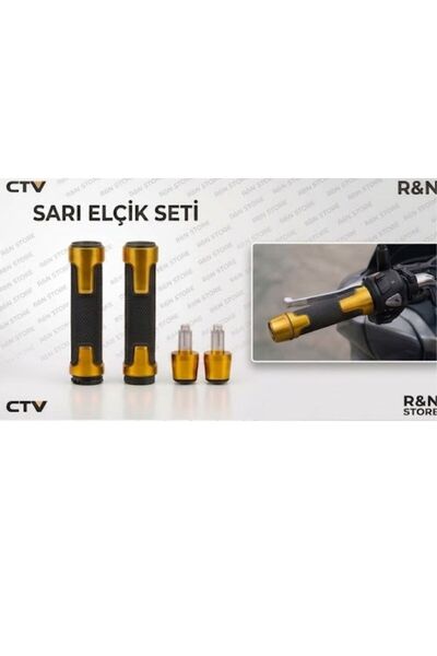 OEM Honda PCX Uyumlu Alüminyum Elcik Ve Gidon Topuzu Seti - Premium Motor Elc...