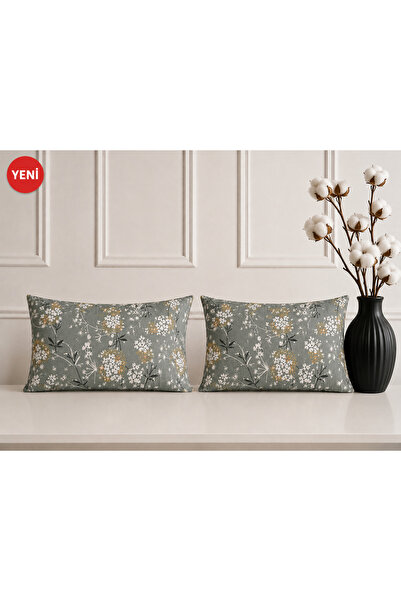 Sheri Home LiTTLE HEART Tasarım Çift Tarafı Baskılı Dekoratif 2'li Yastık Kıl...