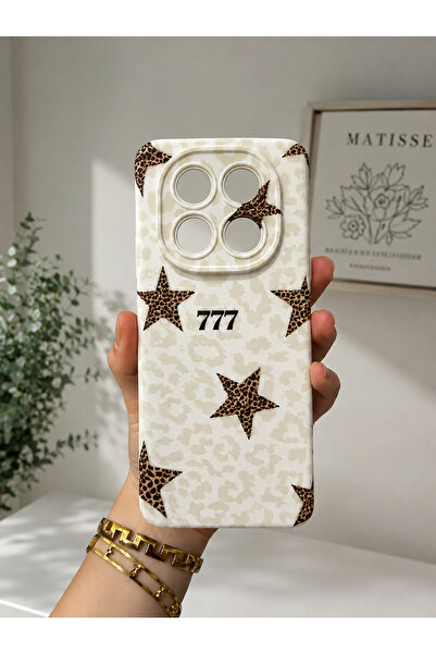 OVADA Redmi Note 14 Pro 4G Uyumlu Trend Leopar Desenli Silikon Telefon Kılıfı