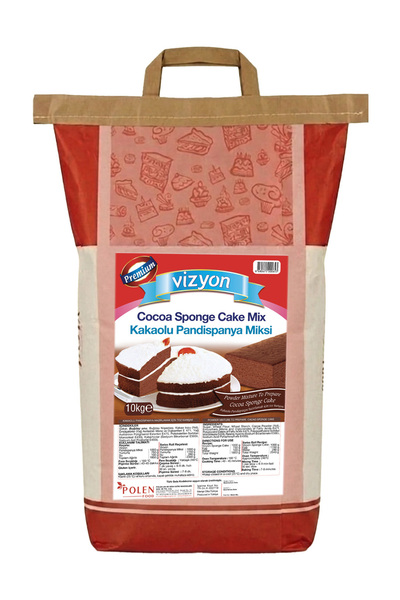 VİZYON Kakaolu Pandispanya Miksi Premium 10 Kg