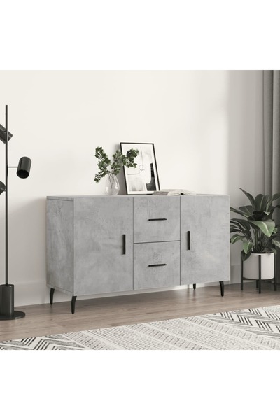 Concept Servantă, gri beton, 100x36x60 cm, lemn compozit