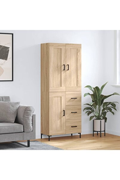 Concept Dulap înalt, stejar sonoma, 69,5x34x180 cm, lemn compozit