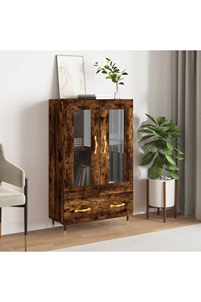 Concept Dulap înalt, stejar afumat, 69,5x31x115 cm, lemn prelucrat