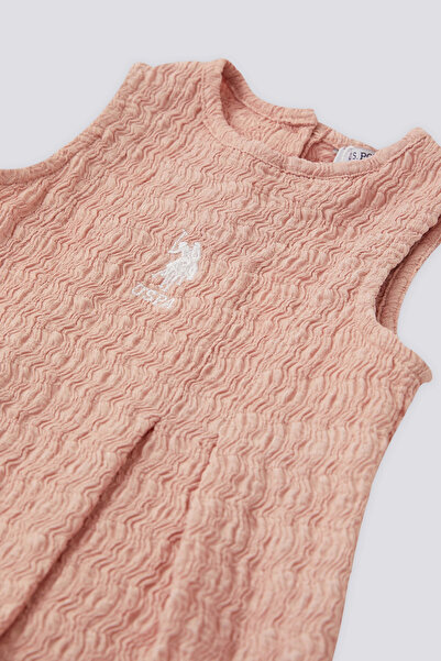 U.S. Polo Assn. US POLO KIZ BEBEK PEMBE ELBİSE