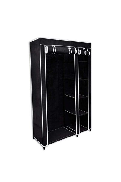 Concept Dulap de haine pliabil, negru, 110 x 45 x 175 cm