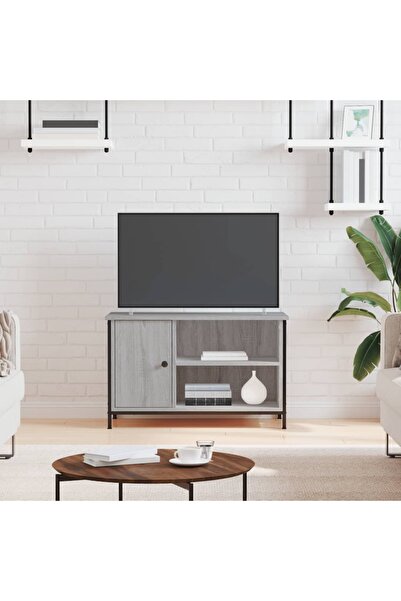 Concept Comodă TV, gri sonoma, 80x40x50 cm, lemn compozit