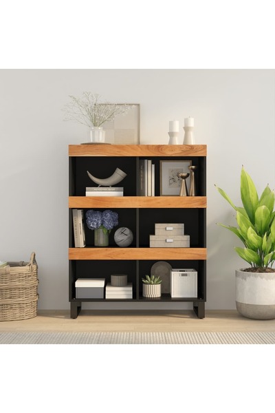 Concept Dulap lateral, 85x33x107 cm, lemn masiv de acacia