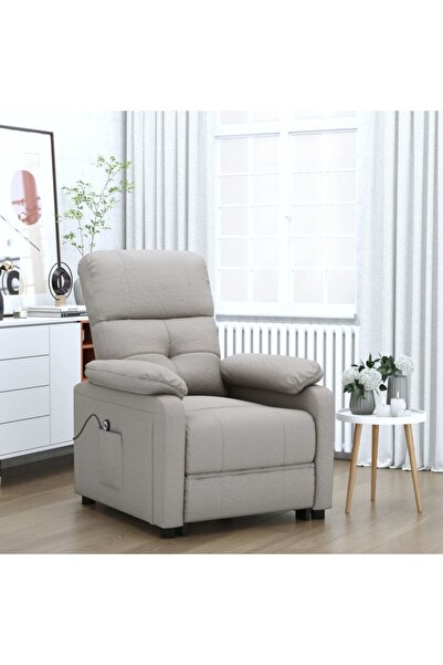 Concept Fotoliu cu ridicare, gri taupe, material textil