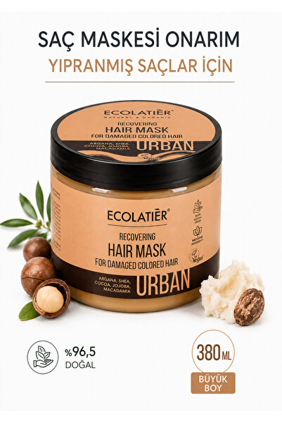 ECOLATIER Nemlendirici Saç Maskesi Yıpranmış Boyalı Saçlar Için Bakım Maskesi...