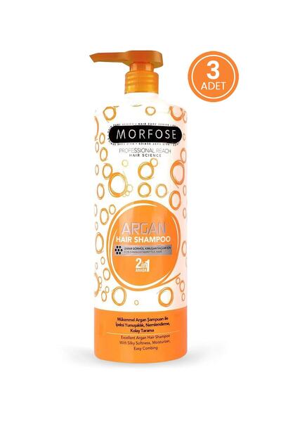 Morfose Şampuan 1000 Ml Argan / 3 Adet