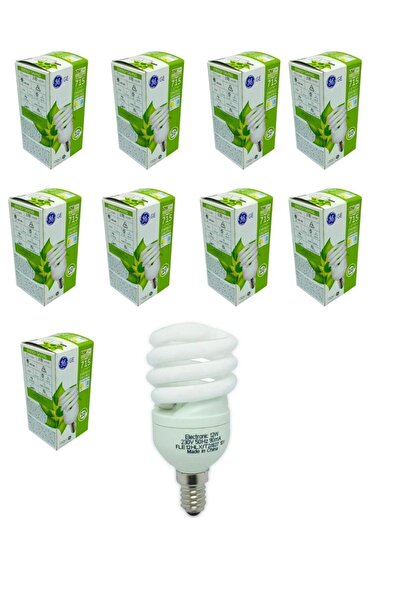 GENERAL 12W E14 TASARRUFLU AMPUL BEYAZ IŞIK (SPİRAL İNCE DUY) 10lu PAKET