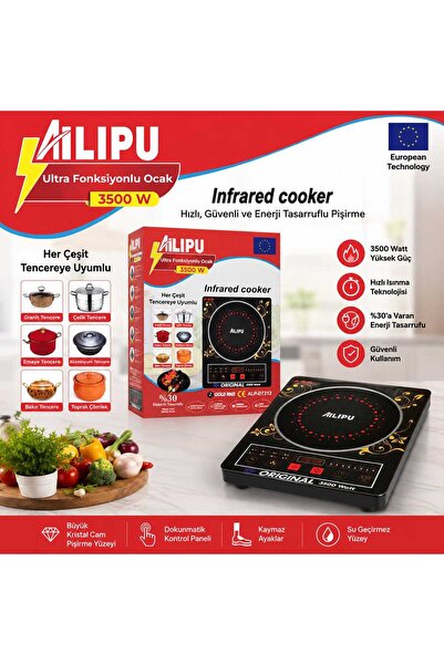 Genel Markalar Ailipu/alipu 3500 Watt Tüm Tencerelere Uyumlu Ocak