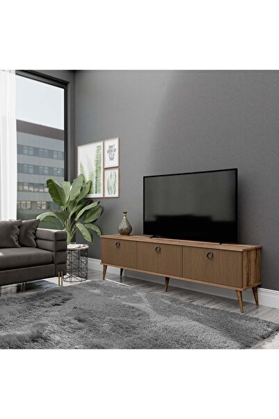 Mezza 1370 Lexus 180 CM (AHŞAP AYAKLI) Tv Ünitesi Hat - Kaplan