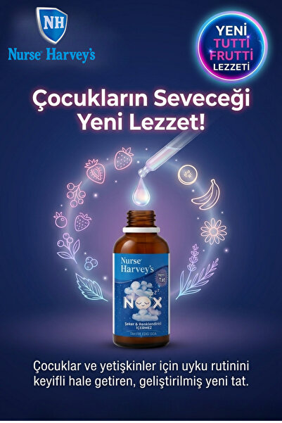 Nurse Harvey's Nox Bitkisel İçerikli Uyku Damlası 50 ml – (Çocuk ve Yetişkinler İçin Uyku Sorununa Destek)