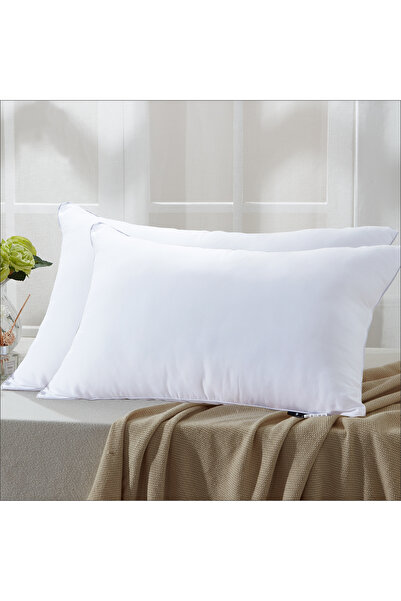 Donetella Pack Of 2 Hotel Pillow 1000G - 75X50 Cm Microfiber Top - Luxury Dow...