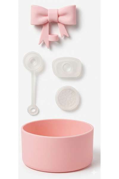 Yenigeldi 1 Adet 10MM Pembe Fiyonk Pipet Kapağı + Sızdırmaz Seti + Tabanlık