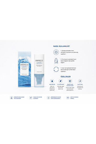 Choice Güney Kore SKIN1004 hyaluronik asit Centella asiatica su bazlı güneş k...
