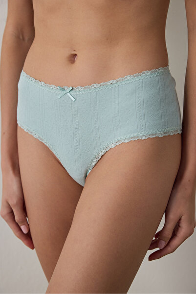 Penti Mint Green Pointel Hipster Panties