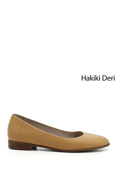 GÖNDERİ(R) Balerini de damă cu vârf rotund din piele naturală Gön 24164