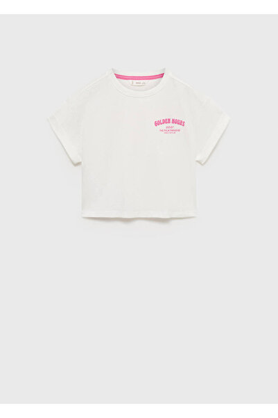 MANGO Kids Tricou crop cu model