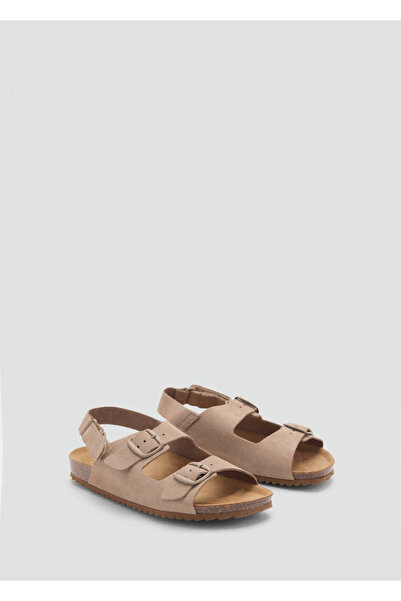 MANGO Kids Sandalen aus Nubukleder mit Schnalle