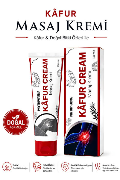 phytopharma Masaj Kremi 100 ml Kafur Krem Ferahlatıcı Vücut Bakım Kremi