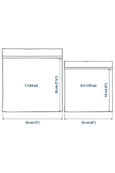 IKEA Istad Kilitli Buzdolabı Poşeti- 60 Adet