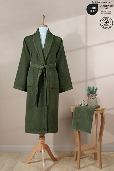 Ellaline Set halate de baie cu dungi 100% bumbac certificat 2 piese, set hala...
