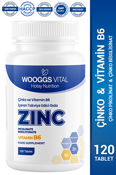 Hotay Nutrition Wooggs Vital مكمل غذائي يحتوي على الزنك (بيكولينات + بيسجليسي...