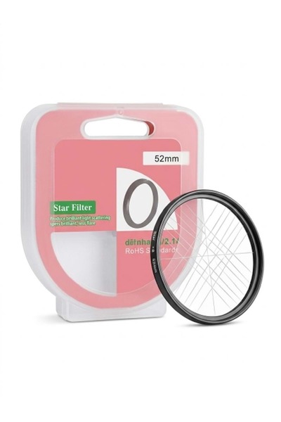 DP 52MM Yıldız Filtre 8x Efekt Filtre Özellikli Yüksek Kalite Alüminyum ve Op...