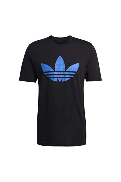 adidas Tricou negru Trefoil pentru bărbați (KQ9828)