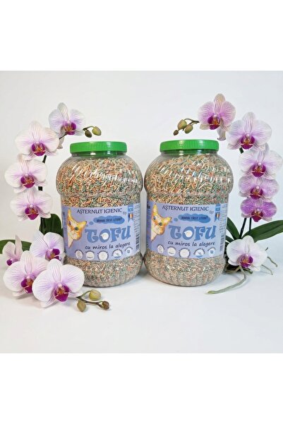 Vitamix Tofu ecoMiau – Biodegradable cat litter, Orchid, 2x8 Liters Package