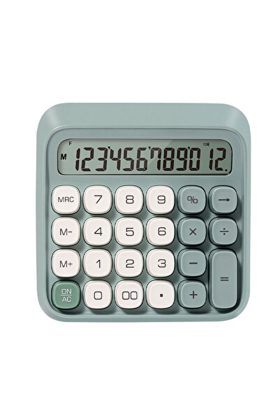 Deli CALCULATOR RETRO CU 12 CIFRE M36 VERDE