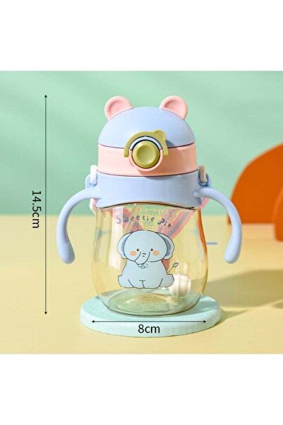 Arabest Baby Sippy Cup 300ml with 360° Straw & Handles, Spill-Proof for 6 Mon...