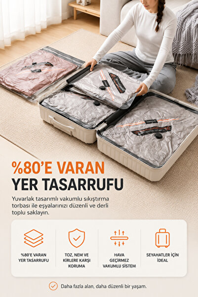 EYSA HOME 4 ADET MİX VAKUMLU HURÇ YORGAN HURCU VAKUMLU POŞET