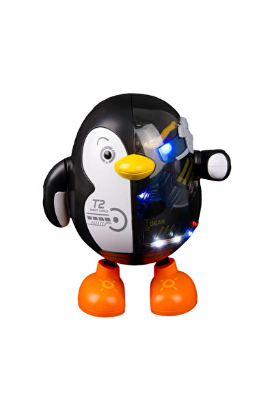 Universul Jucăriilor Robot Interactiv Mecha Dancing Penguin T-1 cu Lumini LED...