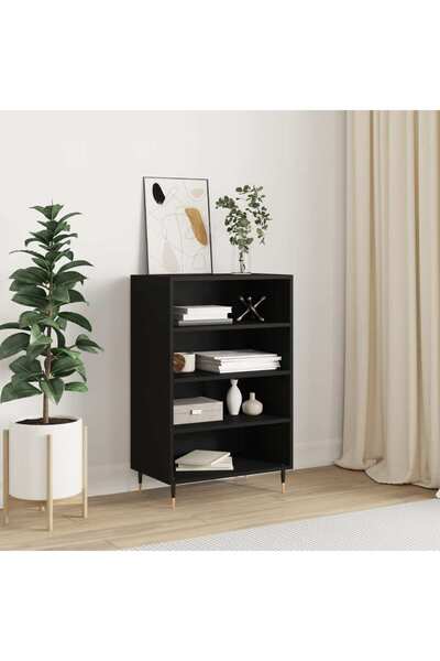 Concept Dulap înalt, negru, 57x35x90 cm, lemn compozit
