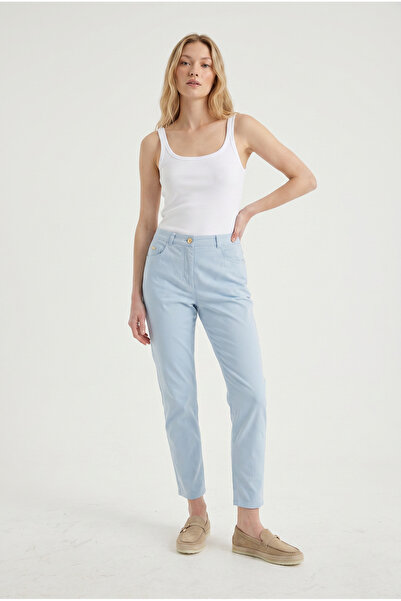Masha Kate Pantaloni chino albastru pastel