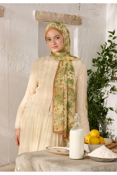 Freshscarfs Tarçın Kabuğu Emmett Desen Rami Şal