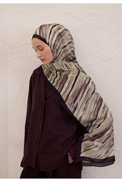 Freshscarfs Deıa Desen Rami Şal Siyah
